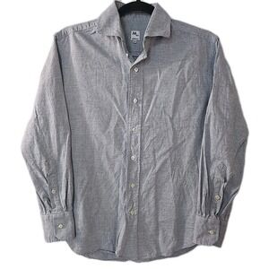 AA Doppiaa Blue Button Up Shirt Mens Size 15.5 39 Medium